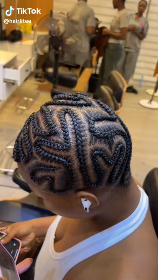 Bald head braids